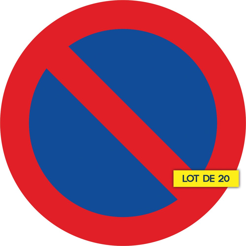 Autocollant interdit Stationner, se garer, parking Etiquette & Autocollant