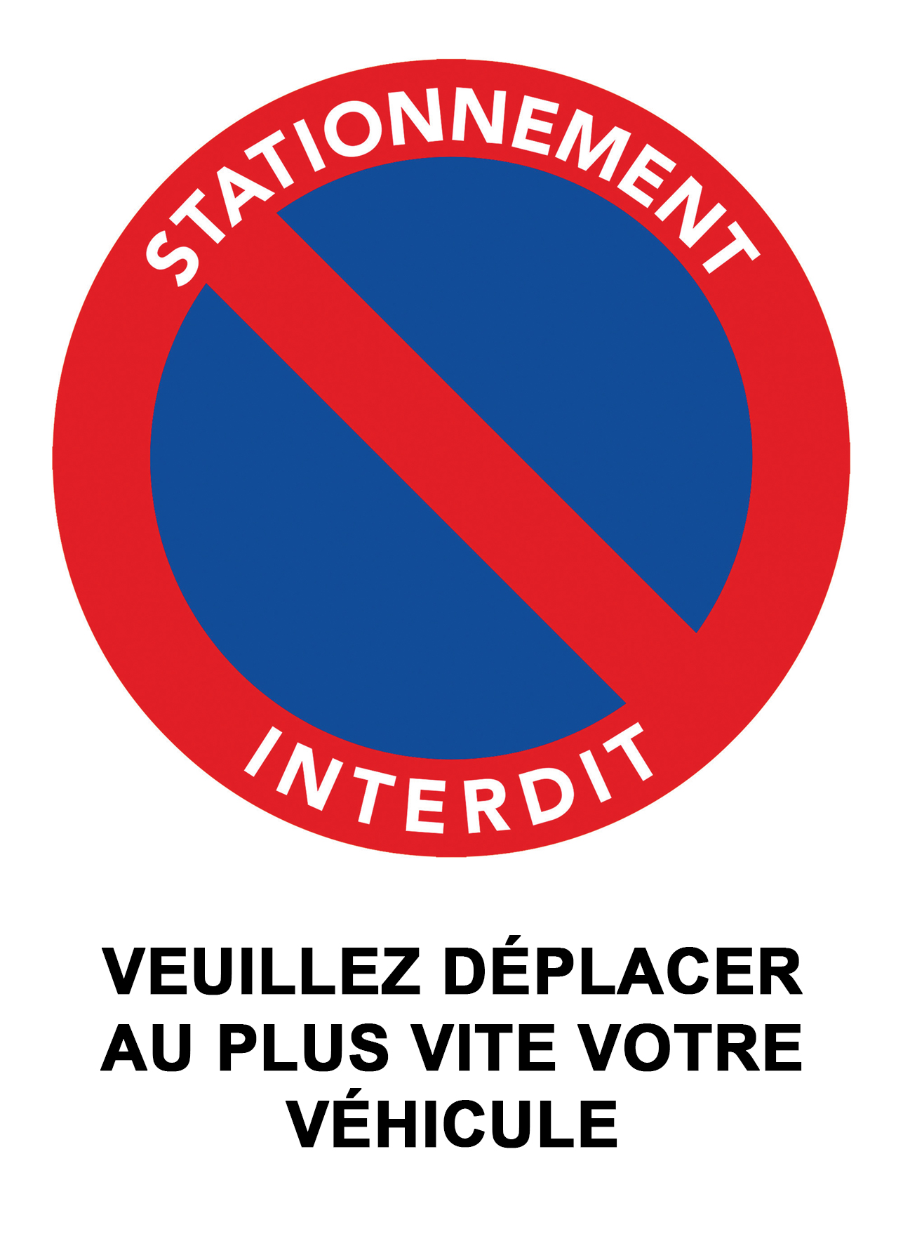 sticker dissuasif de stationnement interdit